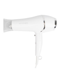 Secador de cabelo profissional Kessner 2100W branco.