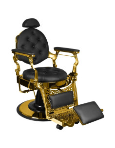 Giulio Gold & Black Barber Chair – Koninklijke uitstraling & professioneel comfort