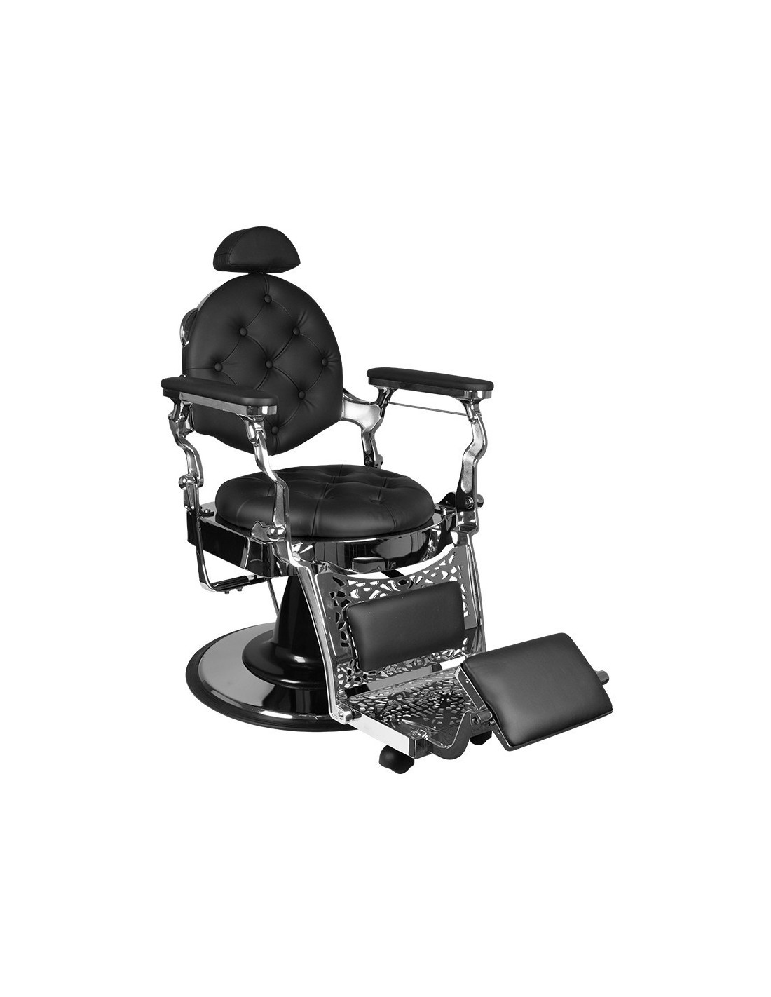 Giulio silver black Barber chair 