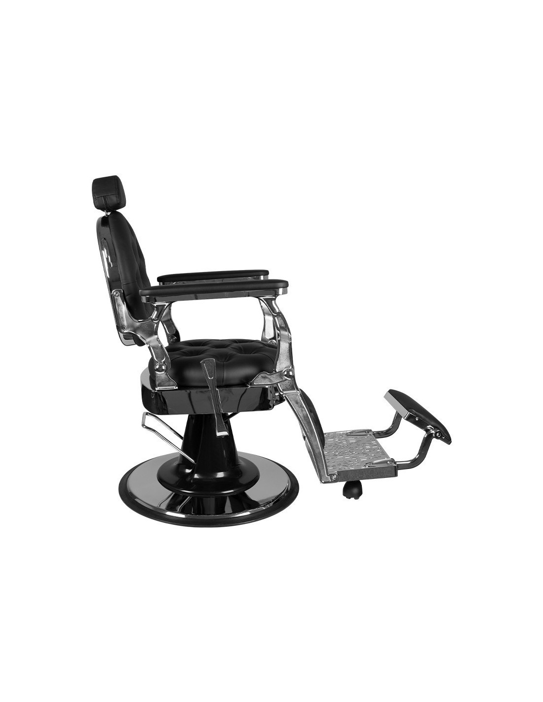 Giulio silver black Barber chair 