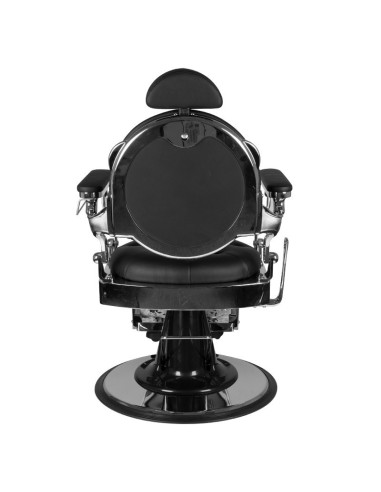 Giulio silver black Barber chair 