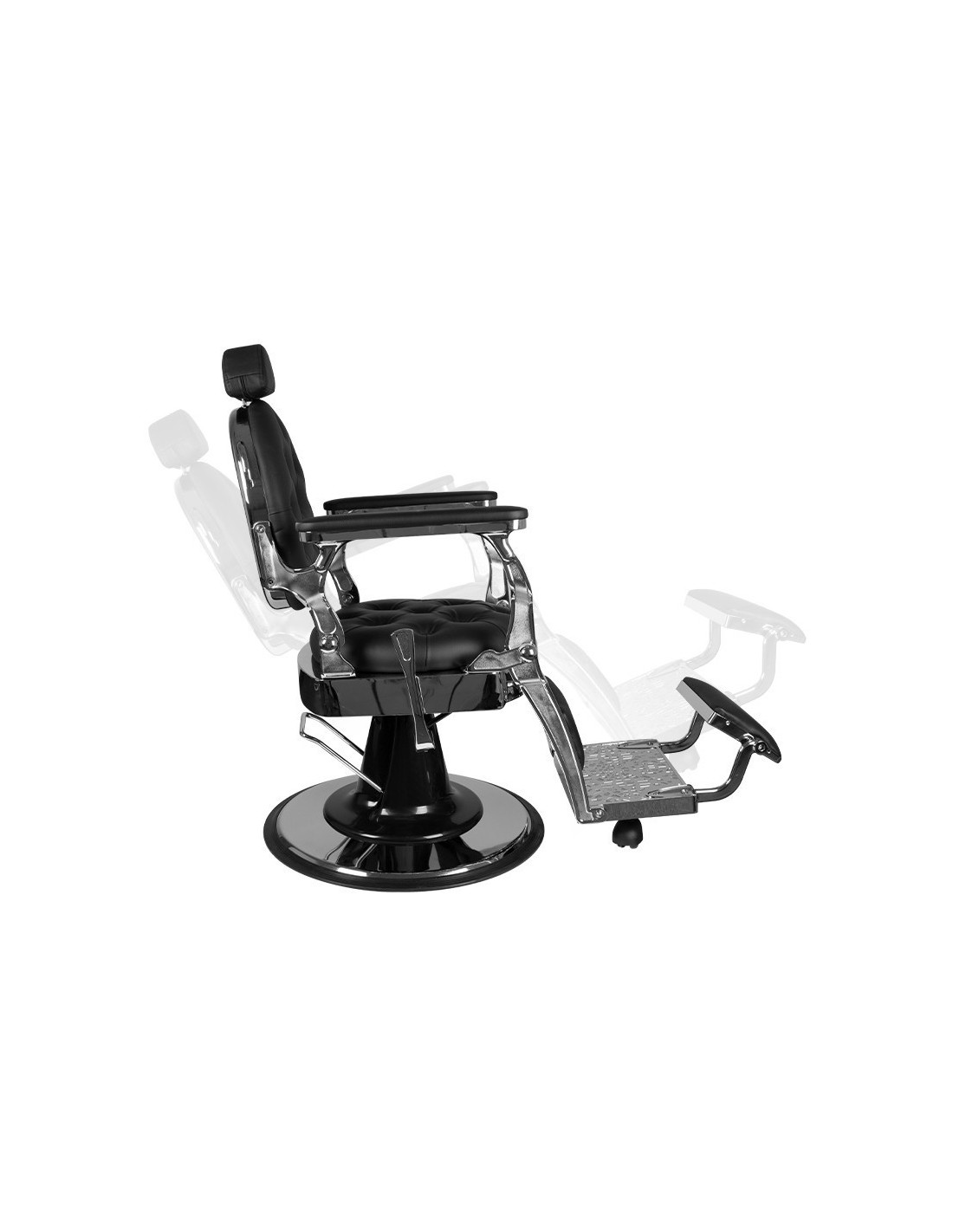 Giulio silver black Barber chair 