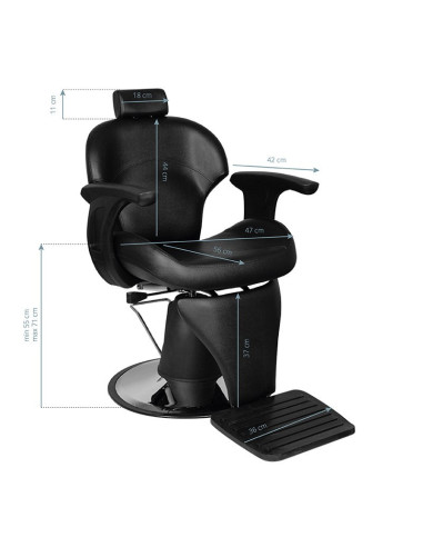 Igor black Barber chair 