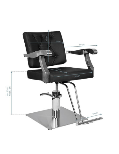 Fauteuil de coiffure lyon noir 