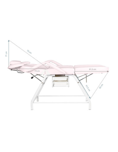 Ivette Pink Eyelash Treatment Chair