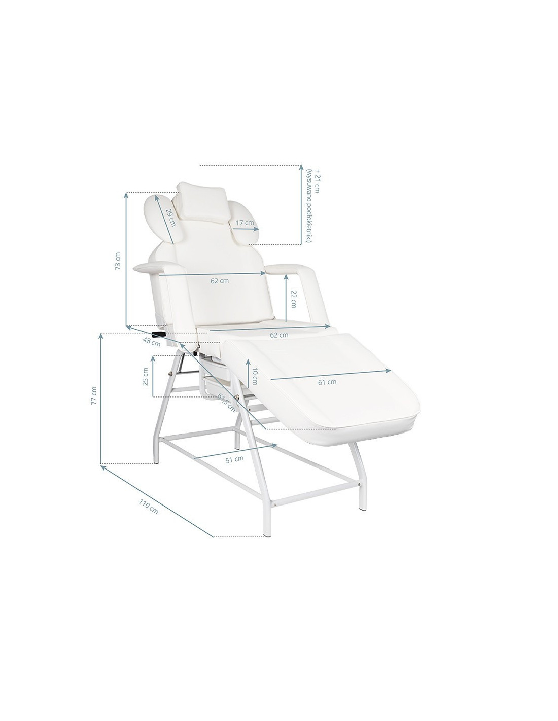 Chaise de traitement pour cils ivette blanc 