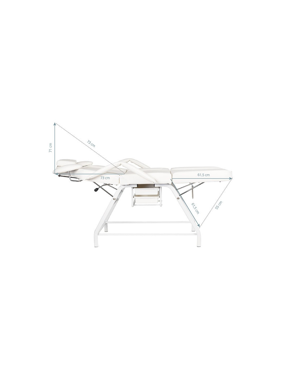 Ivette White Eyelash Treatment Chair