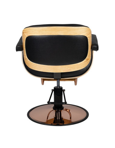 Venice black hairdressing chair {attributes}