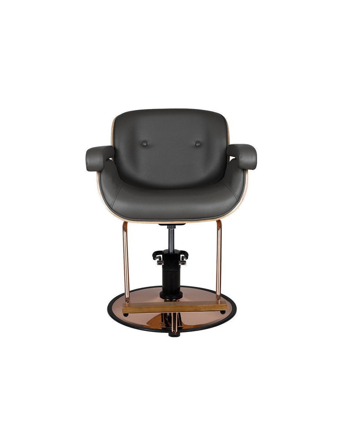  Fauteuil de coiffure tuluza noir bois 
