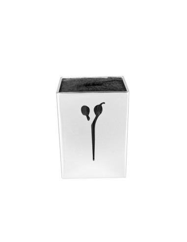 Houder voor kappersschaar zilver set van 2