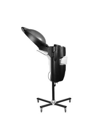 Black hairdressing sauna steamer with active ozone