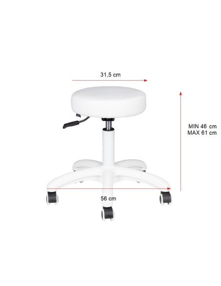 Tattoo 134993 BLACK ROLLING STOOL TATTOO AM-303-2