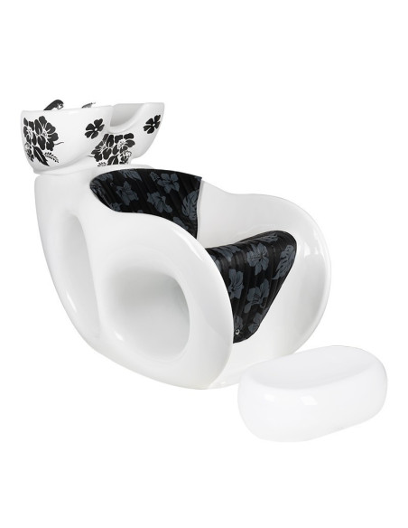 Malvah white shampoo basin