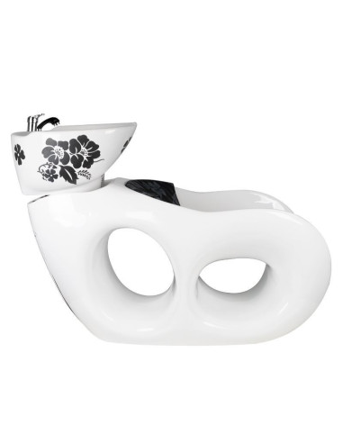 Malvah white shampoo basin