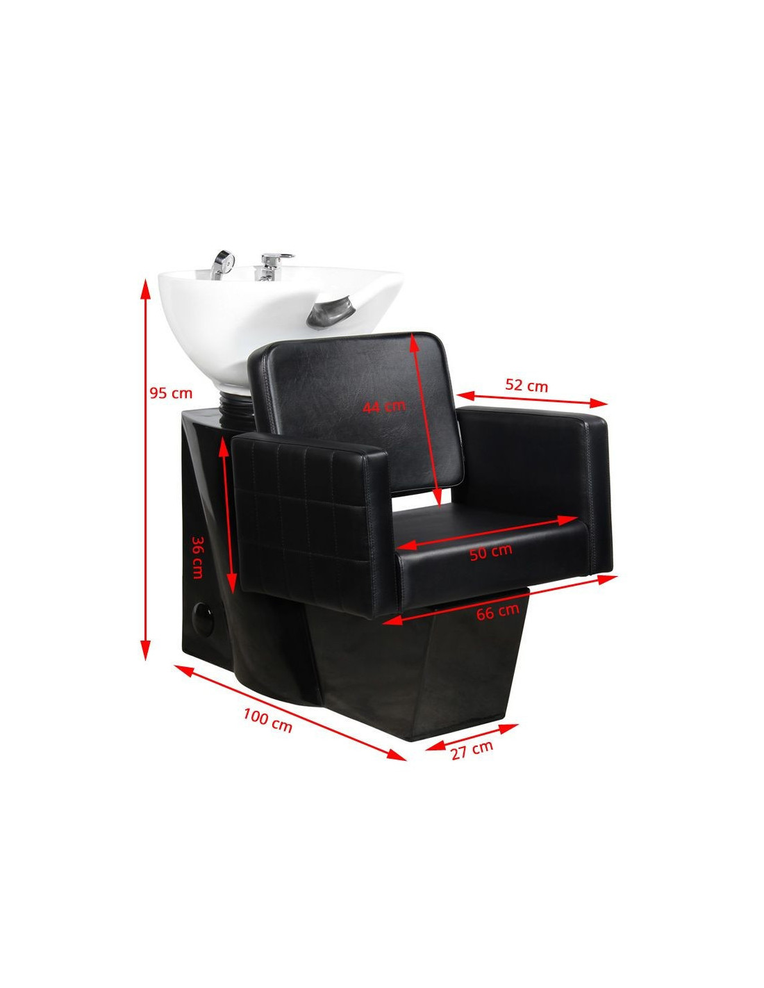 Bandeja de champú Ankara negra 