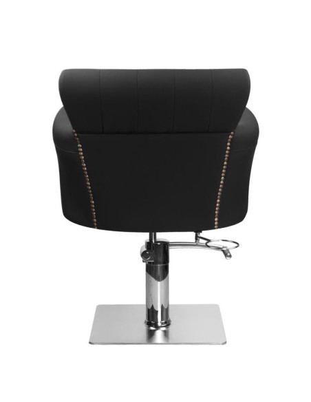 FAUTEUIL DE COIFFURE CAPITONNER ALBERTO NOIR 