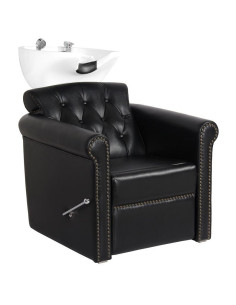 Berlin padded Shampoo unit with black leg rest