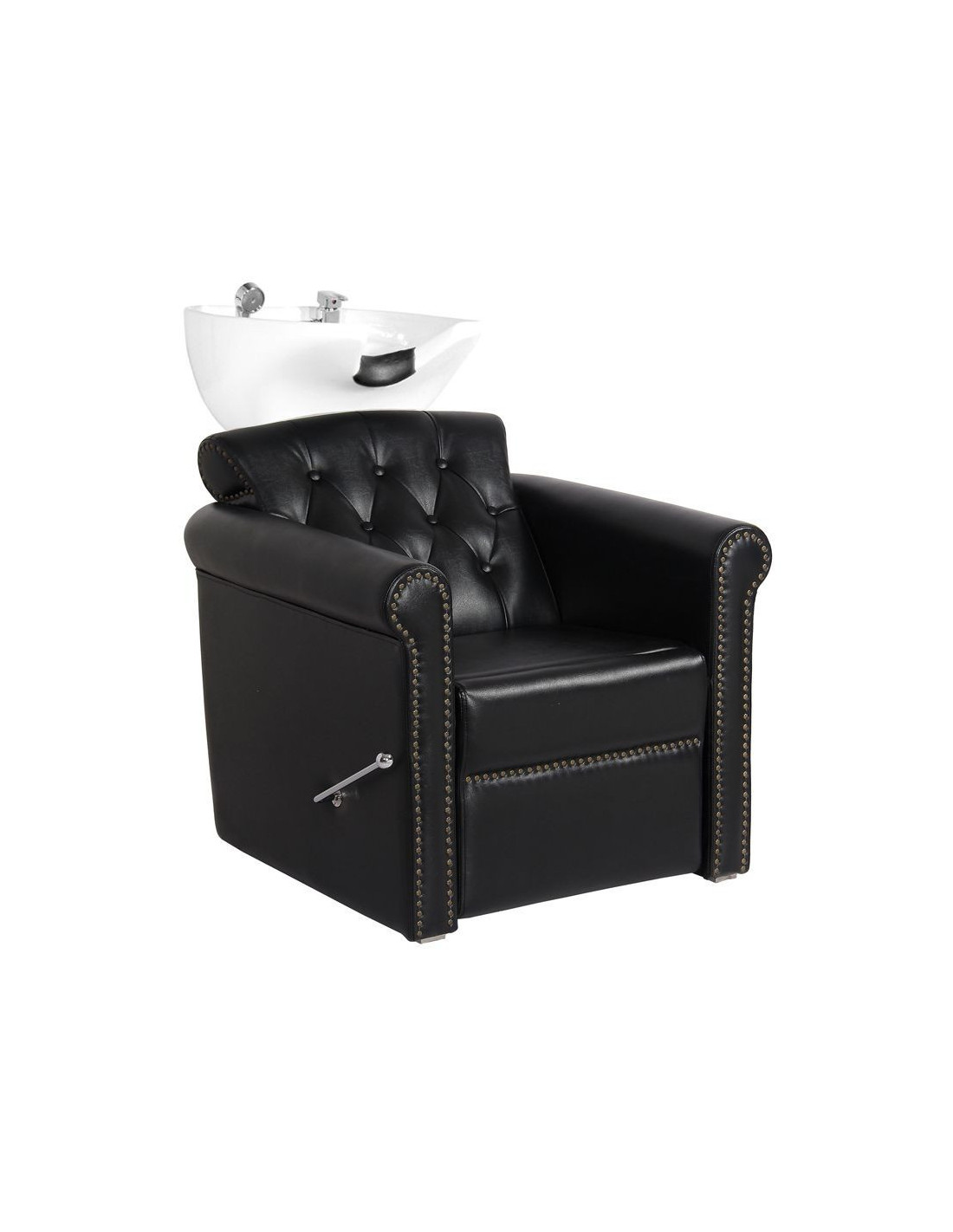 Berlin padded Shampoo unit with black leg rest 