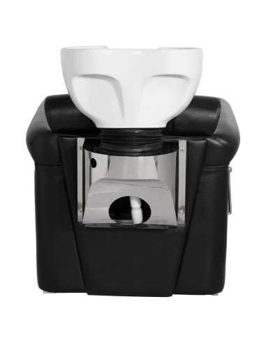 Berlin padded Shampoo unit with black leg rest 