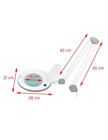 Lupa elegante 6014 lamp 60 led smd 5d for worktop