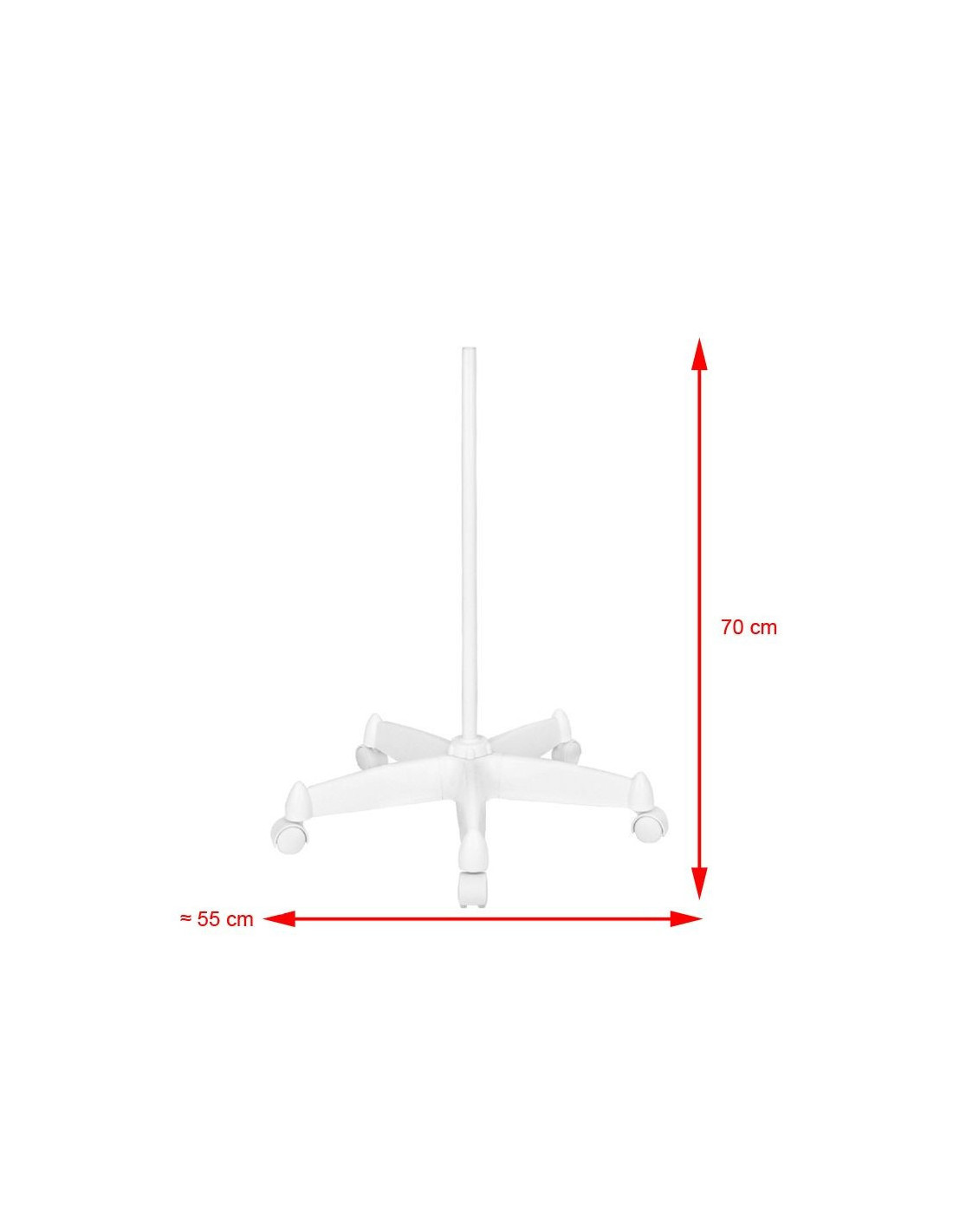 Lupa led moonlight 8012/5" bianco con treppiede 