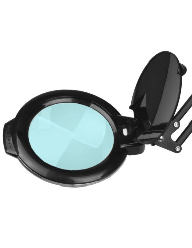 Lámpara Lupa led moonlight 8012/5" negra con trípode 
