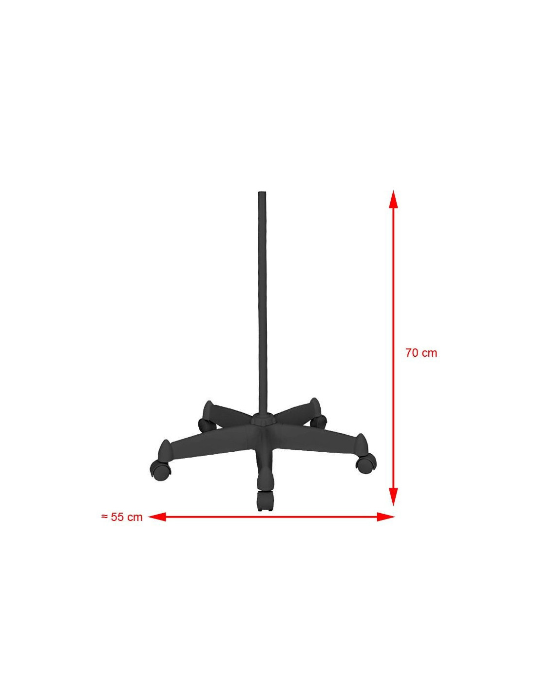 Lupa led maanlicht 8012/5" zwarte lamp met statief 