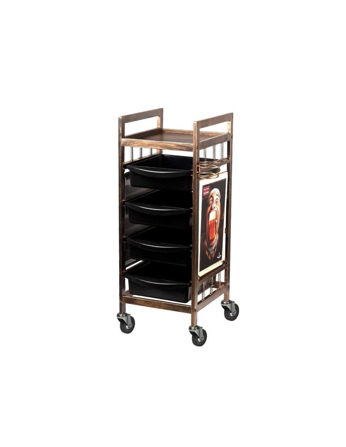 V15 hairdressing, coloring and storage trolley