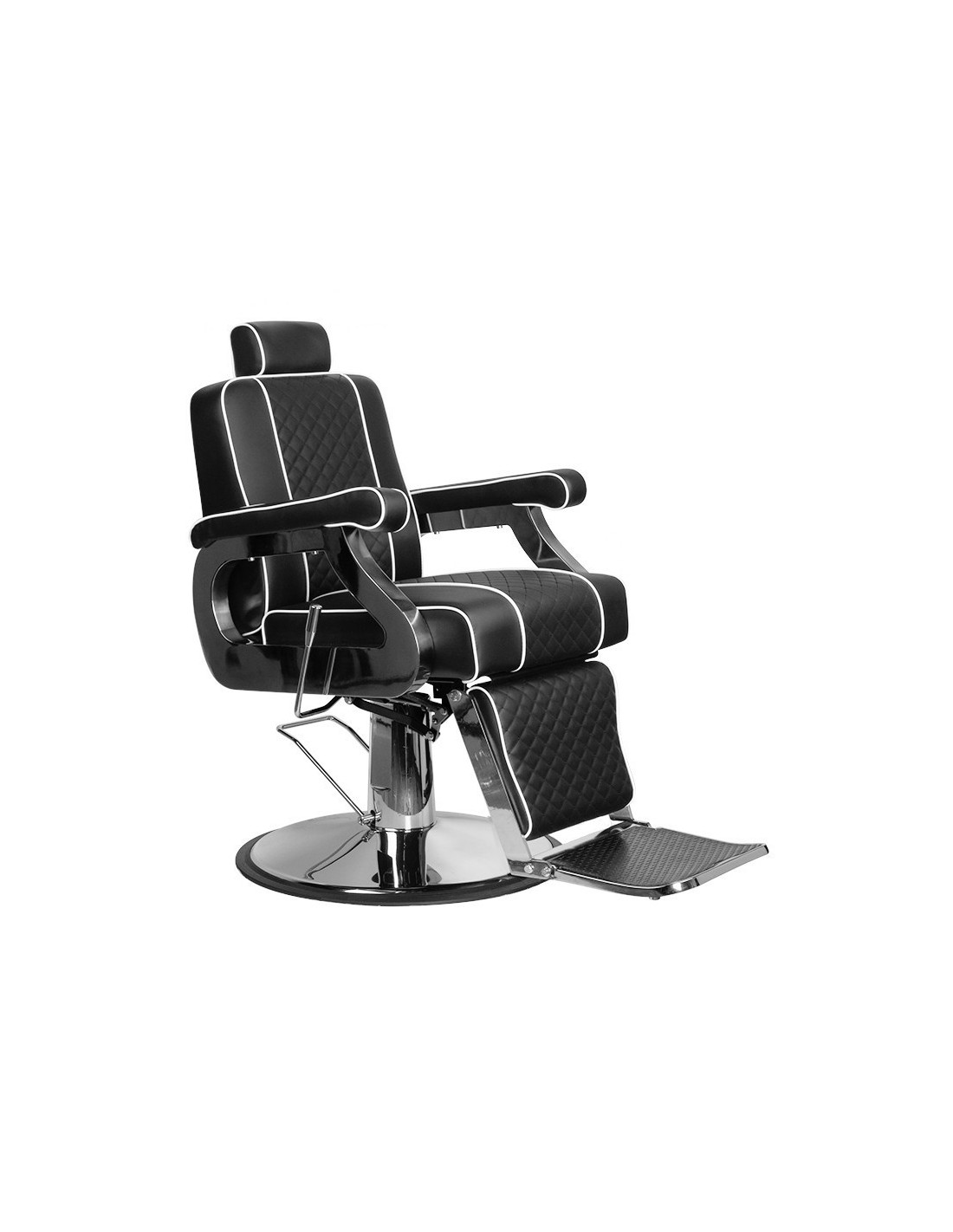 Silla de barbero negra Paulo