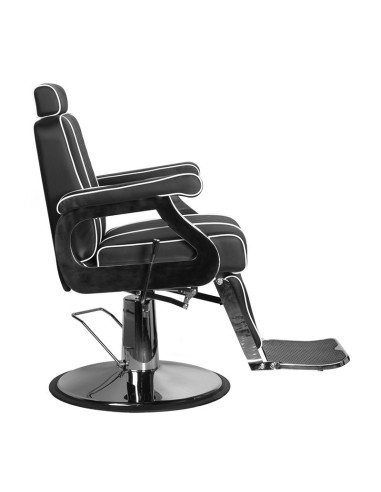 Silla de barbero negra Paulo