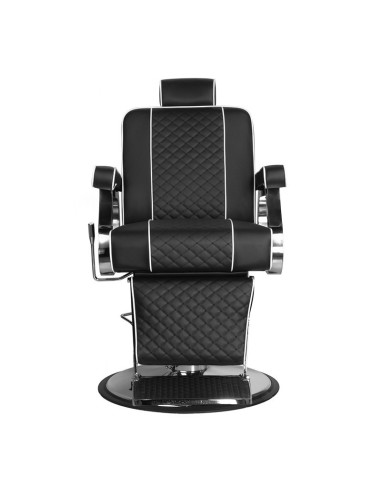 Silla de barbero negra Paulo