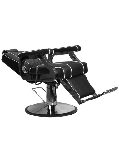 Silla de barbero negra Paulo