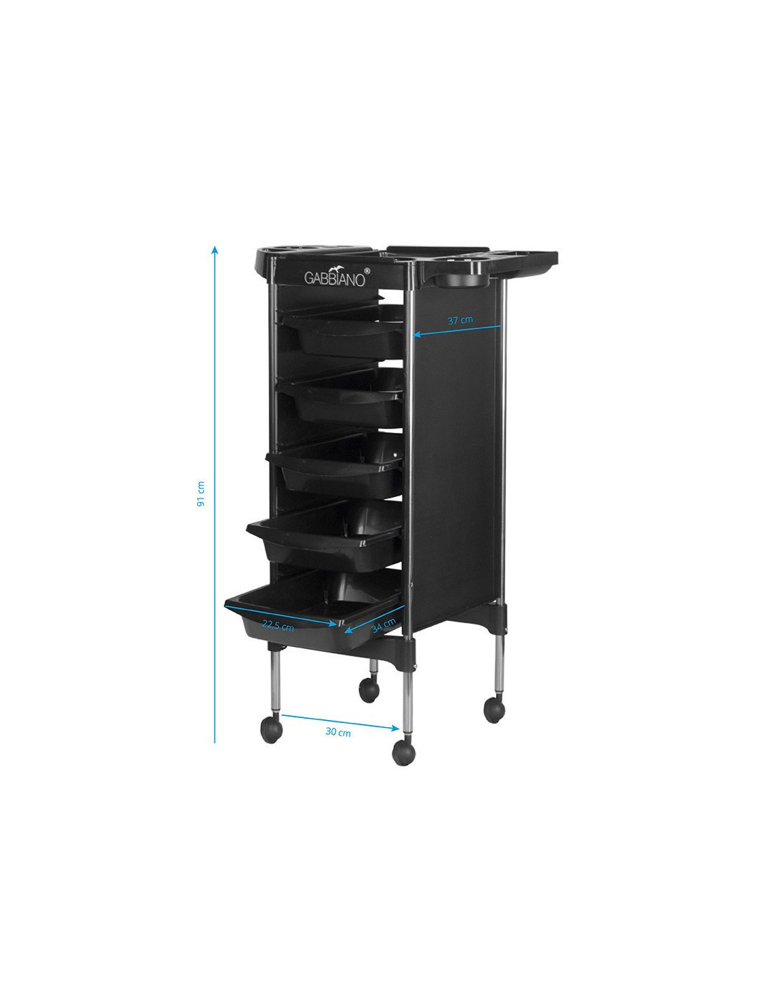 V17 Hairdressing, Coloring and Storage Trolley