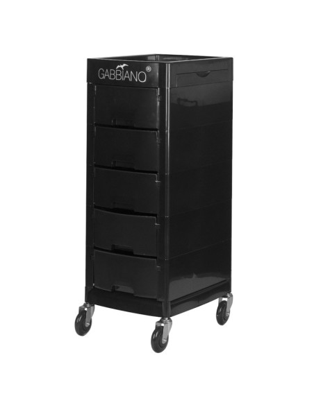GABBIANO HAIRDRESSER CHARIOT FT65-A BLACK 