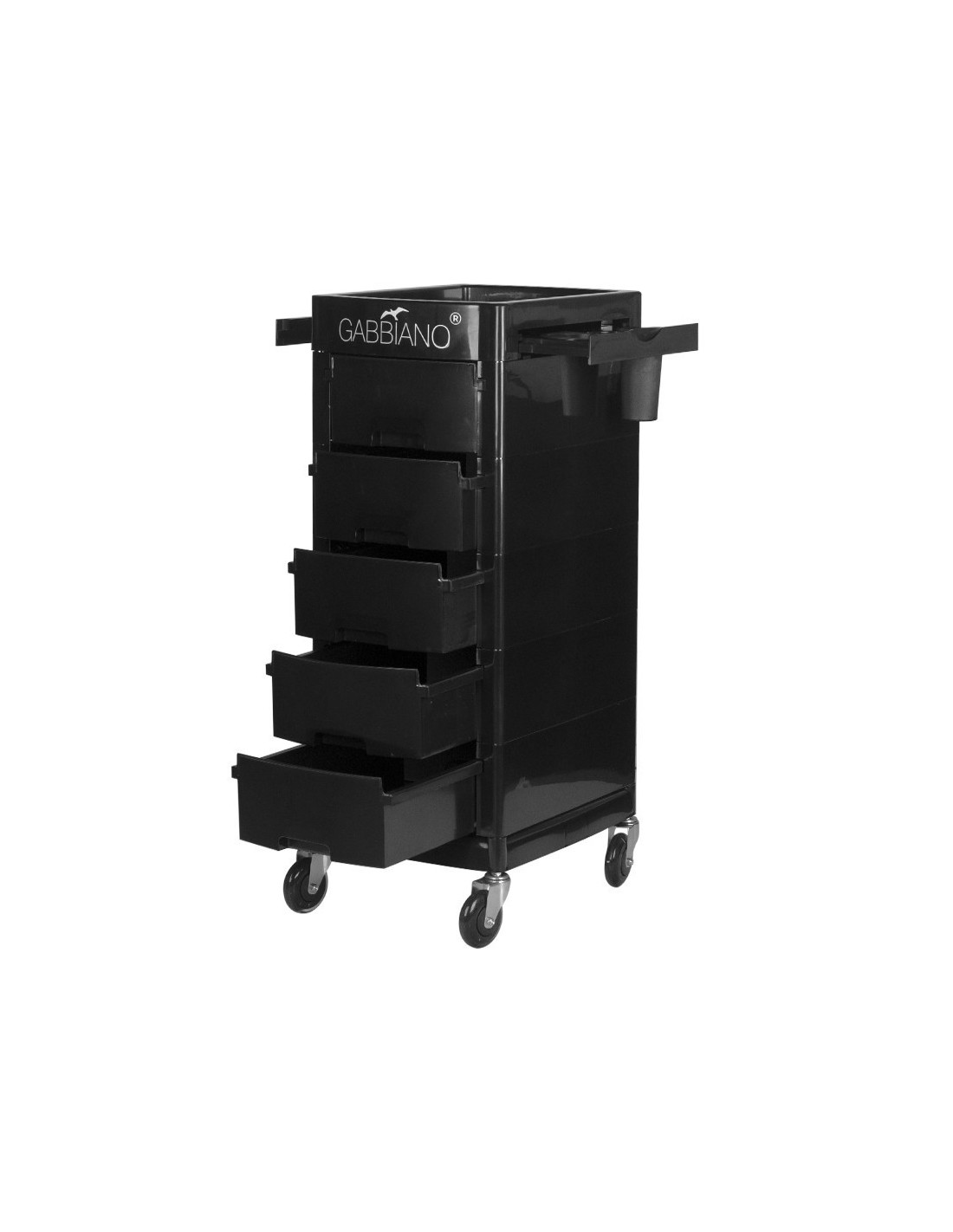 GABBIANO HAIRDRESSER CHARIOT FT65-A BLACK 