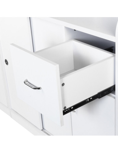 Jonak reception desk counter with display case