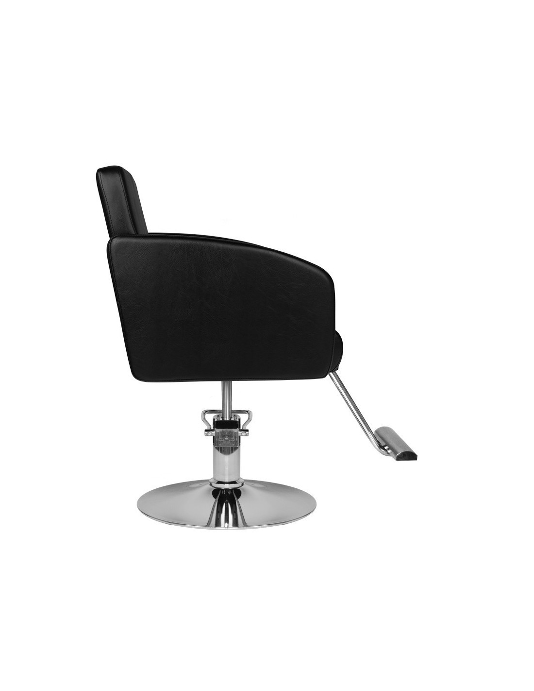 Trevise schwarzer Friseurstuhl {attributes}