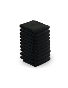 Microfiber towel 73x40cm 10pcs black