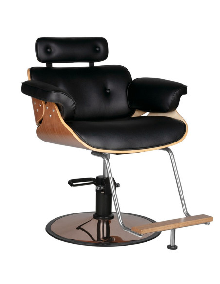  Fauteuil de coiffure florence noyer noir 
