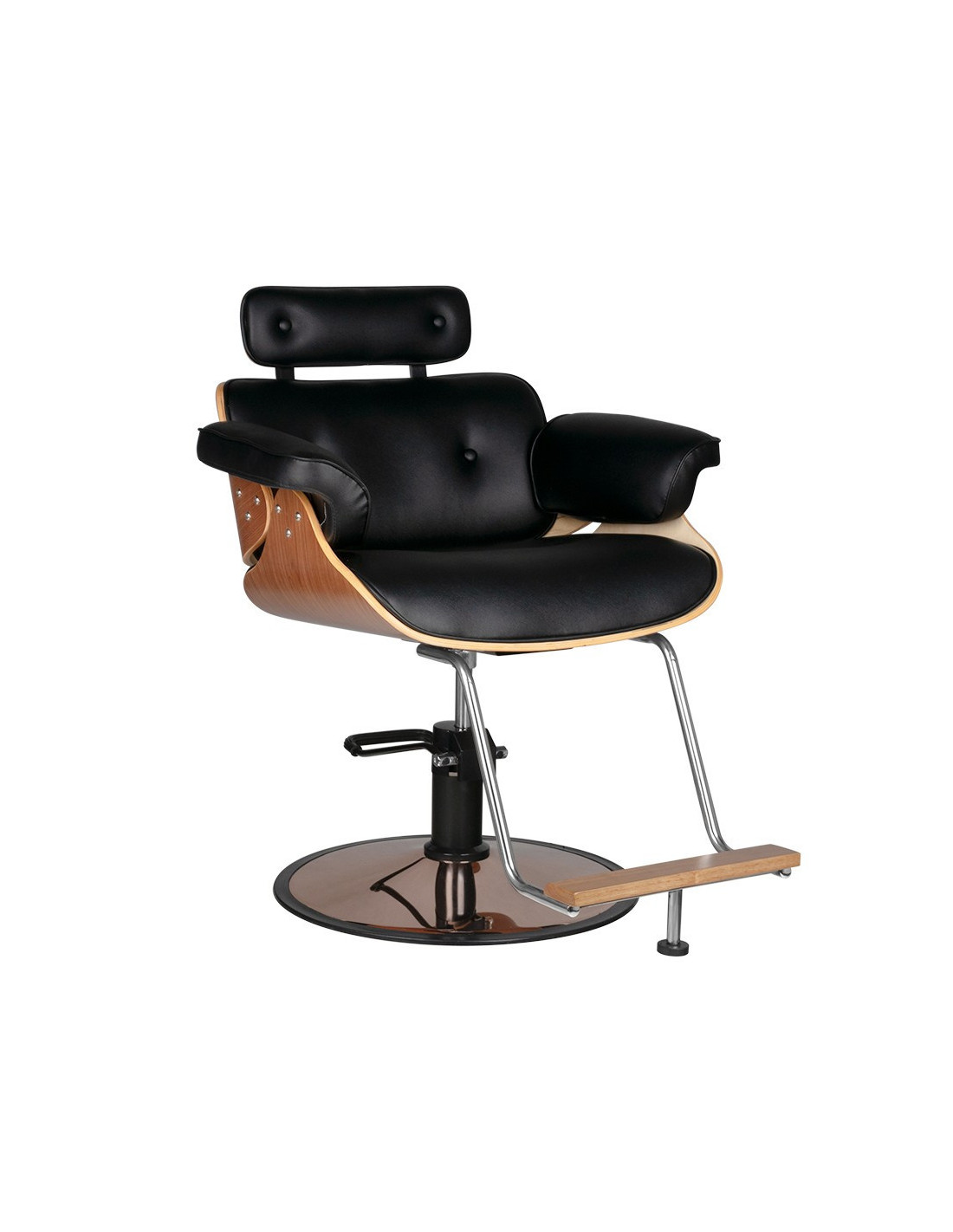 Florence black walnut hairdressing chair