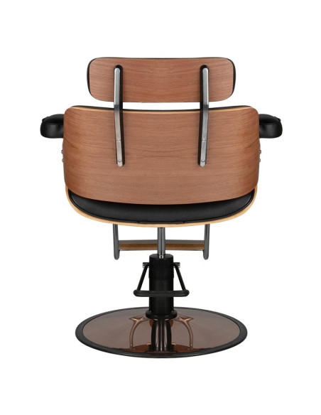 Silla de peluquería Florence de nogal negro