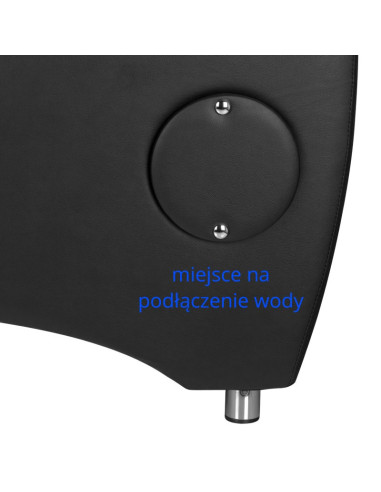 Schwarzes Shampoobecken