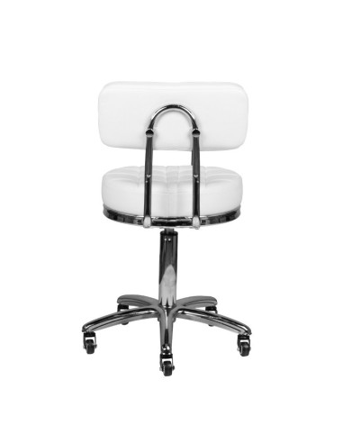AM-877 WHITE Rolling Stool