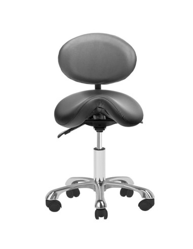 GOLD AM-830 BLACK Stool with Wheels