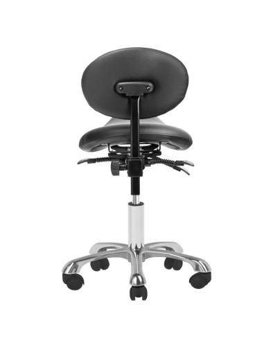 GOLD AM-830 BLACK Stool with Wheels