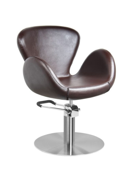 Amsterdam brown hairdressing chair {attributes}