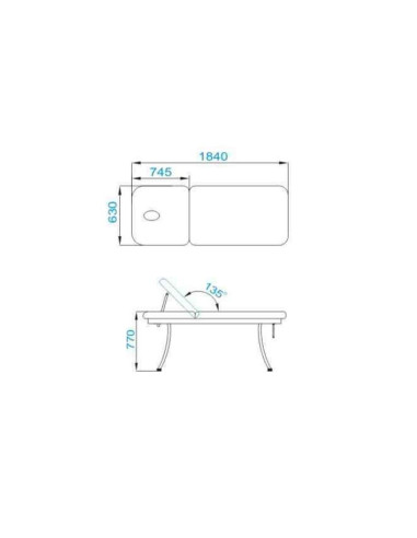Associate Article  111343 CABINE DE MASSAGE AZZURRO 328 BLANC