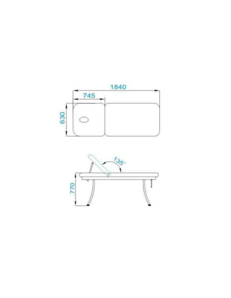 Associate Article 111343 AZZURRO 328 WHITE MASSAGE CABIN