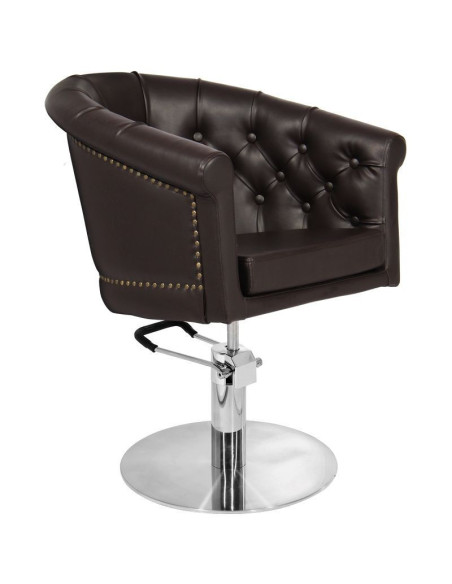 London brown hairdressing chair {attributes}