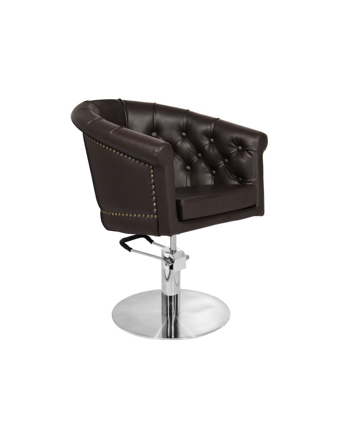 Fauteuil de coiffure london marron 